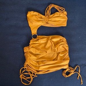 Copper Cut-Out Fashionova Mini Dress